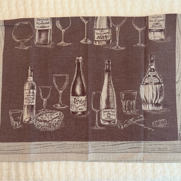 🔆2 /$12 🆕🍷Sur La Table “Antica Mescita” Italian Wine Kitchen Towel. NWT - Picture 8 of 13